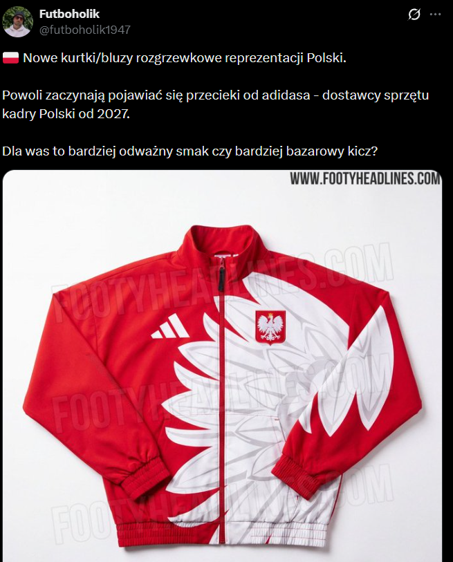 WOW! Tak mają wyglądać NOWE KURTKI ROZGRZEWKOWE reprezentacji Polski!
